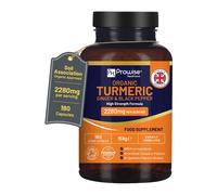 Curcuma Biologica 2280 mg (Ad Alta Resistenza) Con Pepe Nero e Zenzero 180 Cps