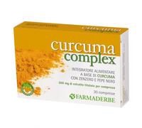 Farmaderbe Integratore alimentare Curcuma Complex – digestione e regolarità – 30 compresse