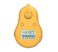 (Curcuma) Contatore dita silenzioso 3 in 1 digitale Tasbih Tally Clicker per preghiera e lavoro a maglia