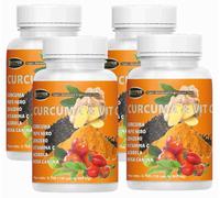 Curcuma e Piperina + Zenzero +Vitamina C+ Acerola 130 Compresse 4 Flaconi