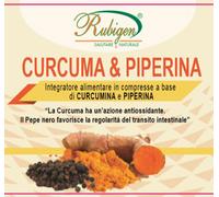 Curcuma & Piperina Rubigen 120 Compresse - Integratore Alimentare