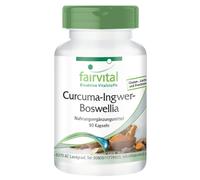 Curcuma Zenzero Boswellia - 90 capsule con vitamina C + piperina, vegan | fai...