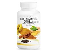 CURCUMA ZENZERO CANNELLA E Pepe Nero Line@ | 180 Compresse | Aiuta a Lavorare pe