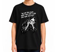 Cure for Your Bullshit Sensenmann Grim Reaper - Maglietta per bambini | Sarcasmo, teschio, scheletro, morte, umorismo nero, smartphone, ironia, gotico, anti-sociale, generoso, Halloween
