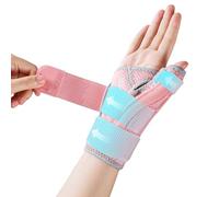 CURECARE Tutore Pollice Destro e Sinistro, Stecca Pollice Reversibile per dolore e Supporto Dell'artrite, Stabilizzatore del Pollice per Distorsioni, Sollievo Dalla Tendinite (Rosa)