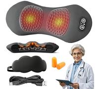 Curesleep - Cuscino originale Curesleep, massaggiatore Triple Fusion, con vibrazione, riscaldamento, design ergonomico e memoria (B, USB)