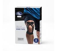 CureTape Nastro kinesiologico PRE-CUT Knee Tape (nero)