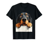 Curioso Cane Marrone Chiaro Che sbircia L'Arte del Cucciolo Maglietta