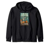 Curioso Colorado Camicia Dino Fossil Science Space Scopri Felpa con Cappuccio