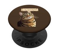Curioso Tabby Nella Mia Gatta Lady Era PopSockets PopGrip Adesivo