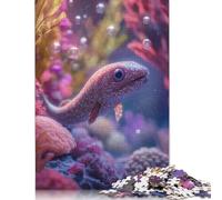 Curious Baby Eel Fish in Coral Reef Puzzle Impossible 1000 Pezzi Decorazione Per La Casa. Rilassamento E Intelligence Per Adulti E Ragazzi Da 14 Anni 1000pcs (40x28cm)