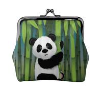 Curious Baby Panda Piccolo Portafogli Donna, Portafogli da Donna, Portamonete da Donna, Piccolo Portafoglio da Donna, Piccola Borsa per Trucchi per Borsa, Nero , Taglia unica, Organizer per borse