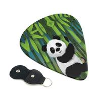 Curious Baby Panda Plettri per Chitarra Stampati 6 Pz Plettro Chitarra Acustica Elettrica Plettro Per Basso Chitarra Acustica Elettrica Ukulele Sottile Medio Spessore Set 0,96