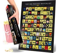 Curious Charts Commission Poster ufficiale dei film IMDb 100 (versione da grattare)