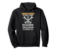 Curious Enough To Take It Apart Hide Extra Parts Funny Quote Felpa con Cappuccio
