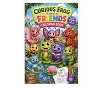 Curious Frog and Friends Coloring Book: Frog Pond Adventures