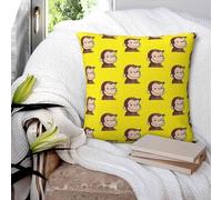 Curious George - Federa quadrata per cuscino, in poliestere, per casa, soggiorno