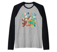 Curious George Lets Go Wild Outdoor Adventure Maglia con Maniche Raglan