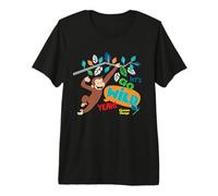 Curious George Lets Go Wild Outdoor Adventure Maglietta Premium