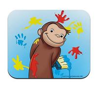 Curious George Messy Painter - Tappetino per mouse sottile a basso profilo