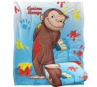 Curious George Paint Coperta super morbida al tatto setoso - 152 x 127 cm