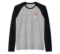 Curious George Peaceful Spring Faux Pocket Maglia con Maniche Raglan