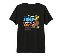 Curious George Run Jump & Play all Day Maglietta Premium