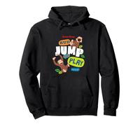 Curious George Run Jump Play Repeat Felpa con Cappuccio