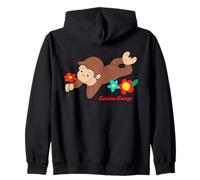 Curious George Spring Flower Fun Felpa con Cappuccio