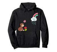 Curious George Spring Happy Raincloud Felpa con Cappuccio