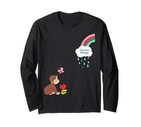 Curious George Spring Happy Raincloud Maglia a Manica