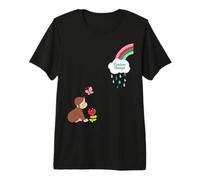 Curious George Spring Happy Raincloud Maglietta Premium