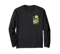 Curious George Springtime Faux Pocket Peek Maglia a Manica