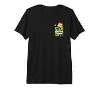 Curious George Springtime Faux Pocket Peek Maglietta Premium