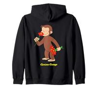 Curious George Stop And Smell The Flowers Felpa con Cappuccio