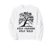 Curious Stay Inspirationa Wild Tree Silhouette Nature Lover Felpa