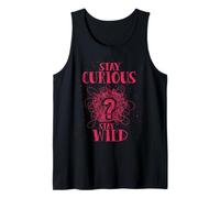 Curious Stay Wild Distressed Question Mark Motivational Canotta
