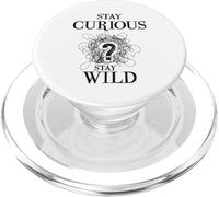 Curious Stay Wild Question Mark Scribble Inspirational Love PopSockets PopGrip per MagSafe