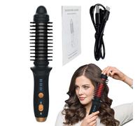 Curling Brush, Heated Styler, 8,86 x 1,73 x 1,65 in Electric Tool, Ricaricabile Function, Nylon Bristles for Hair Shaping, Home Grooming, Travel Packing, Hotel Stays, Dorm Rooms, Business Trips