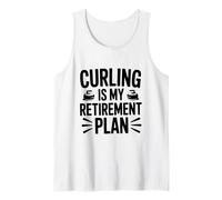 Curling è Il Mio Piano pensionistico Divertimento Amante dello Sport Canotta