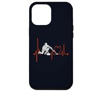 Curling Heartbeat ECG Divertente Uomini Donne Bambini Curling Giocatori Custodia per iPhone 12 Pro Max