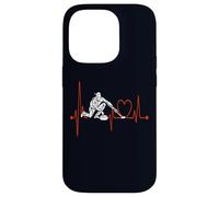 Curling Heartbeat ECG Divertente Uomini Donne Bambini Curling Giocatori Custodia per iPhone 14 Pro