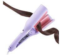 Curling Iron - Iron | Curling Irons Set with Thermal Brush | Fast Heating and a Glove Various Attachments Adjustable Temperature 15-Second Heat-Up Time for Waves