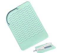 Curling Iron Mat - Silicone Heat-Proof Flat Iron Cover Mat, Heat Resistant Mat for Curling Iron, Travel Curling Iron Pad for Curling Irons, Hair Straightener, Flat Irons