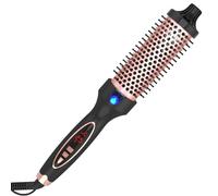 Curling Iron Thermal Brush 1.5 Pollici Dual Voltage Facile da Viaggio con Digital Display Temperatura Ceramica Tormalina Ionica Rapida Riscaldata Rotonda Bush Adatto per Capelli Medi e Lunghi