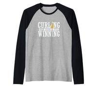 Curling Quando Perdere è Ancora Vincere Maglia con Maniche Raglan