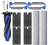 Curlingooㅤㅤ Parti di ricambio compatibili con Ecovacs Deebot X12 OmniCyclone/ X12 Pro Omni / X12 Pro / X12 Include 1 spazzola principale, 4 spazzole laterali, 4 filtri, 2 spazzole a rullo, 2 strumenti