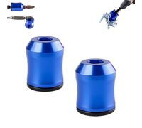 Curltub Strong Magnetic Screw Ring, 1/4 Inch/ 6.35 mm Universal Magnetic Screw Ring Head, Durable, Stable and Non-Slip, Suitable for Hexagonal Screwdrivers and Electric Bits (2Pcs-B)