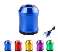 Curltub Strong Magnetic Screw Ring,6.35mm Universal Magnetic Screw Ring Head,Aluminum Alloy Multi-Purpose Strong Suction Stable Magnetics Rings for Hex And Electric Screwdriver Bits (Blue*1)