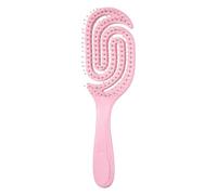 Curly Hair Styling Brush - Hollowed Out Bristle, Massage Detangling Tool, Smoothing Care Accessory | For Kids Girls Salon Travel Spa Party Holiday Daily Use, Detangling Brush, Hair Massager, Grooming